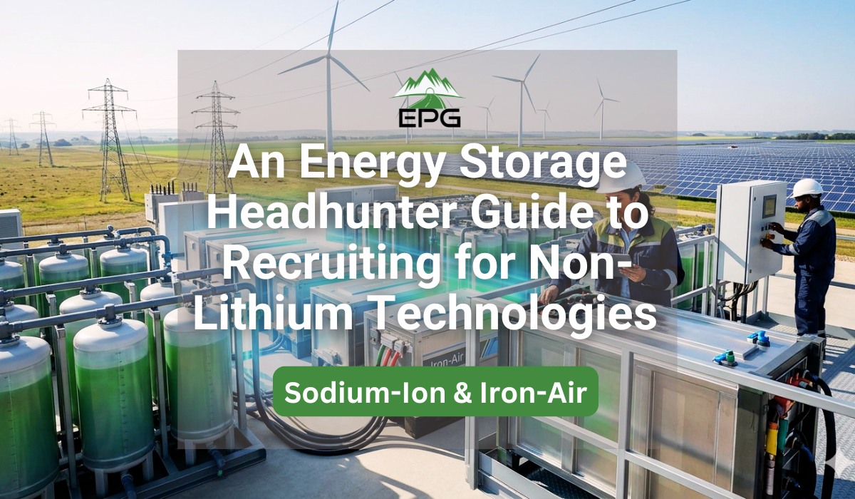 An Energy Storage Headhunter Guide to Recruiting for Non-Lithium Technologies (Sodium-Ion & Iron-Air)